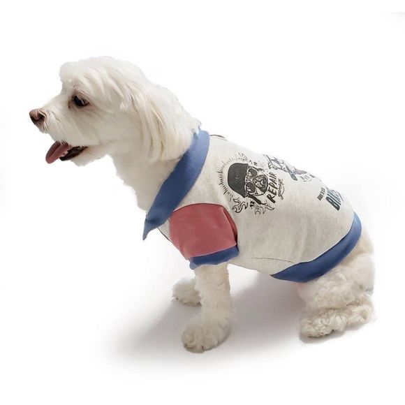 Dog~ Puppy French Color Block  BIKER Tee Shirt Various Sizes - Picture 4 of 5